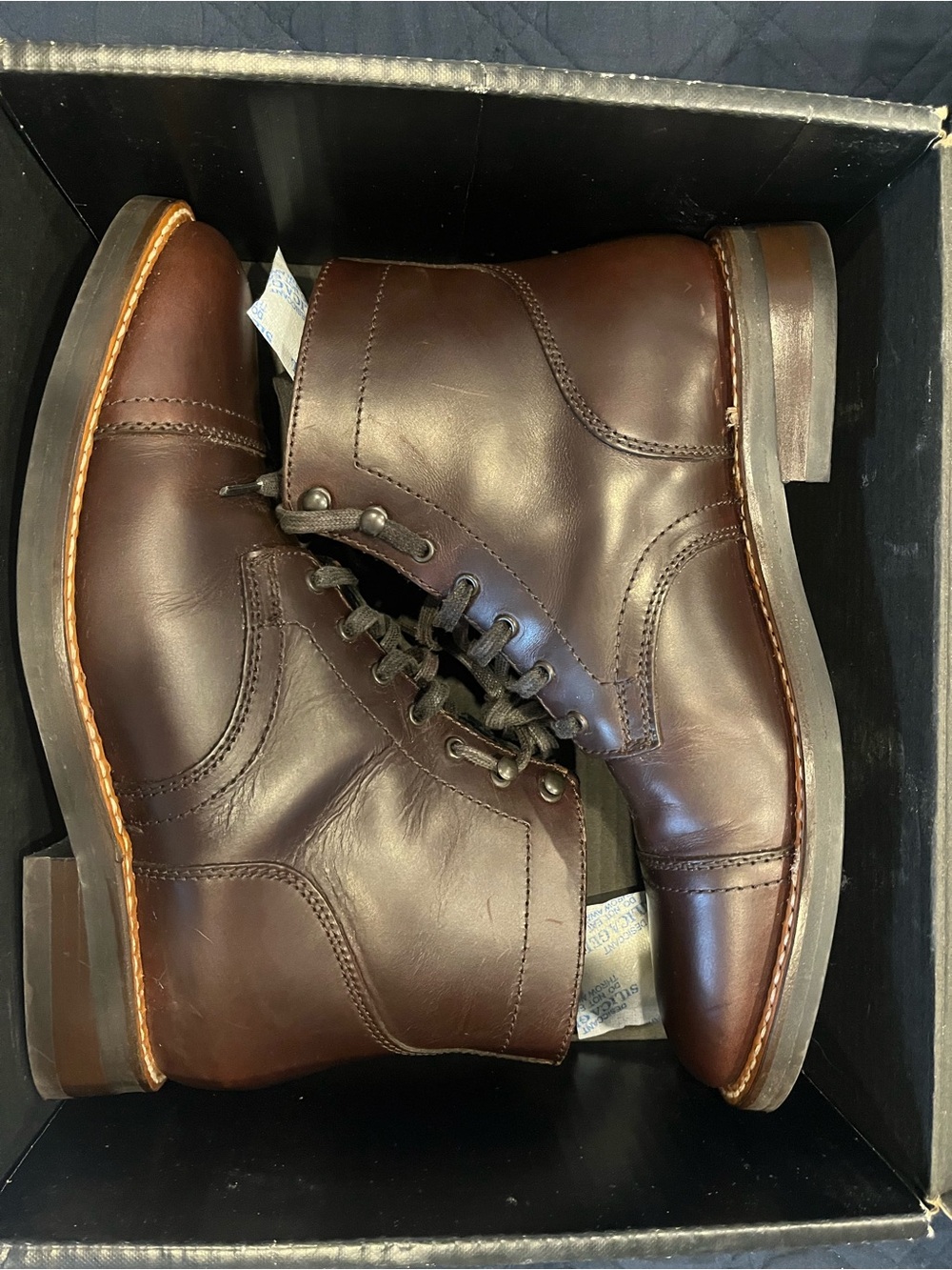 Thursday Boot Co. Captain Cap-Toe Boots - Dark Brown - Size 9.5 - EXCELLENT ! - Picture 13 of 14